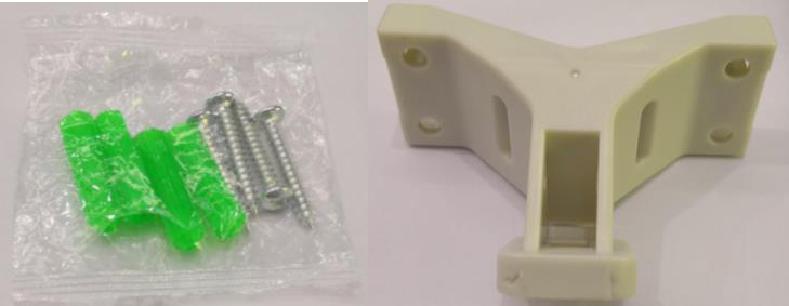 图1:螺丝包和UWB基站安装底座.jpg 图1:螺丝包和UWB基站安装底座.jpg